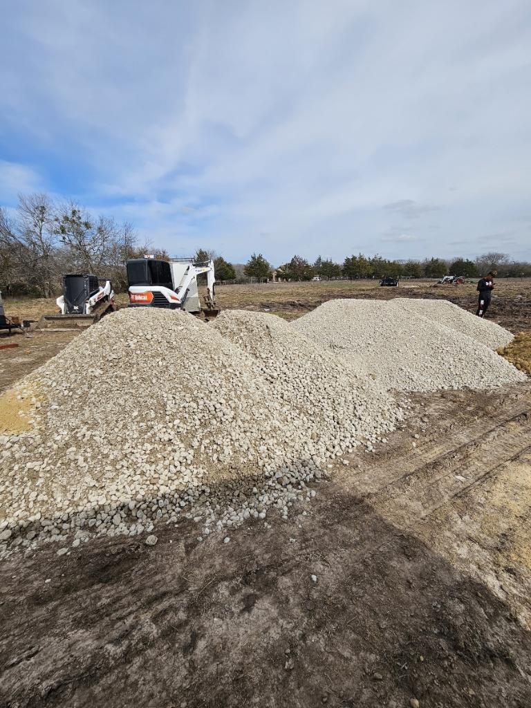40 yards inch and a half Chico flex base delivered and spread
